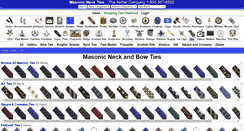 Desktop Screenshot of masonicneckties.com