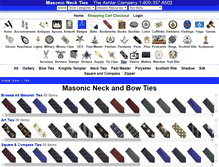 Tablet Screenshot of masonicneckties.com